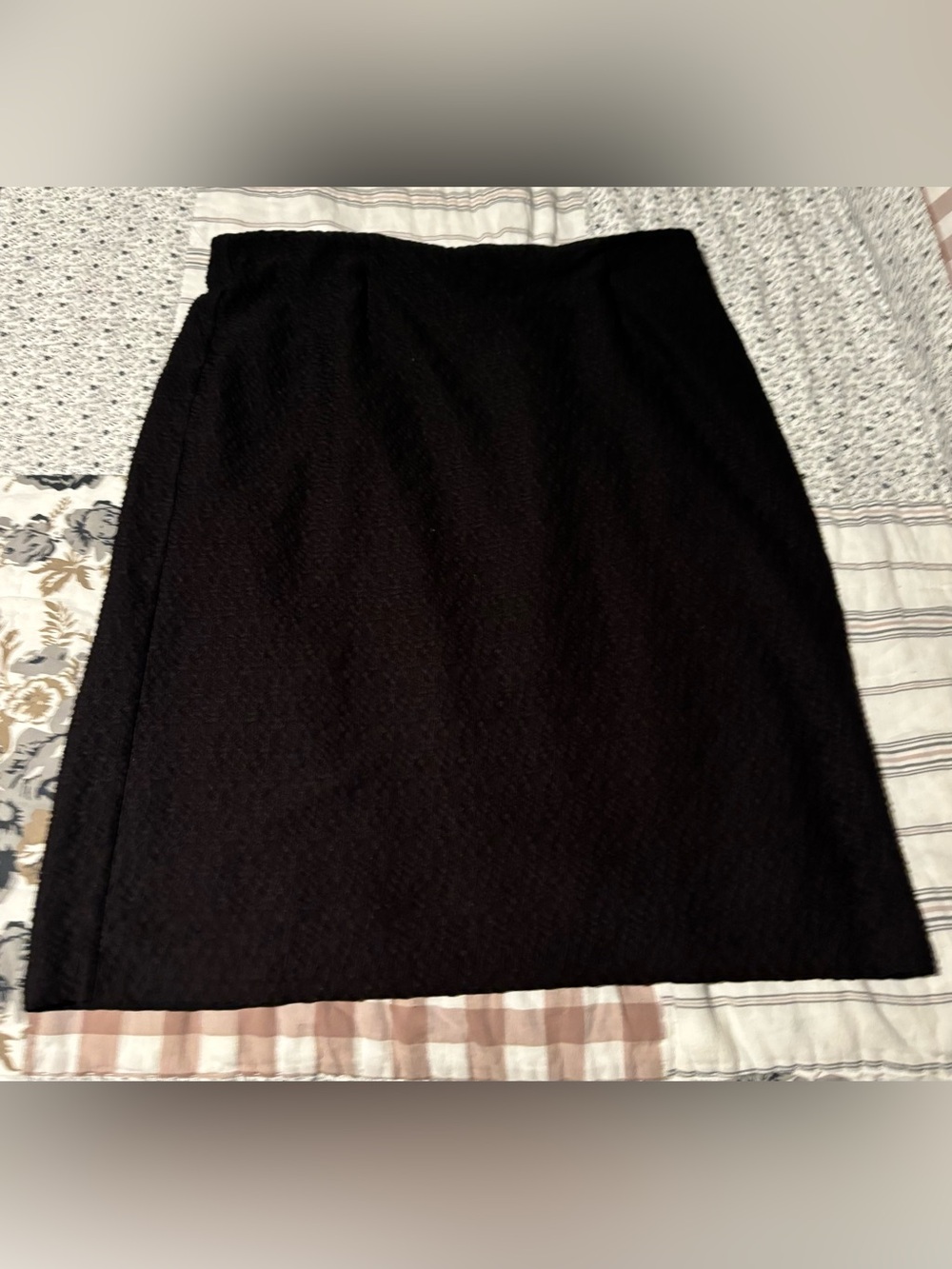Cato Black A-Line Midi Skirt Size Large
